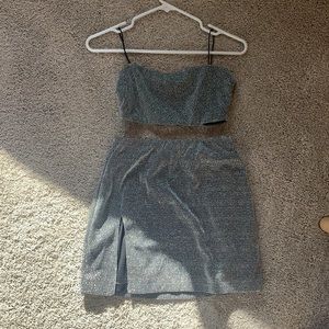 White Fox boutique two piece dress.